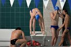 Swimming vs Babson  Wheaton College Swimming vs Babson College. - Photo By: KEITH NORDSTROM : Wheaton, Swimming, Babson